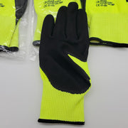 G-Tek 16-340LG PolyKor Gloves XL A3 Cut Resistant Nitrile Dipped Yellow 3 Pair 2