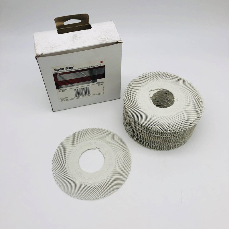 3M Scotch Brite 60457 Radial Bristle Brush Replacement Discs 6in w/ Keyways 40PK 9