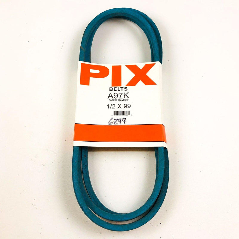 Pix Belts A97K 1/2 x 99 1/2 x 99 Lawn Mower V Belt 6899 New NOS Made with Kevlar 1
