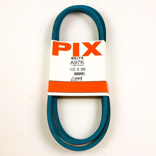 Pix Belts A97K 1/2 x 99 1/2 x 99 Lawn Mower V Belt 6899 New NOS Made with Kevlar 1