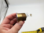 Falcon Mortise Cylinder 1-1/4" Length Satin Chrome # 986 E Keyway 5 Pin 9897 Cam 7