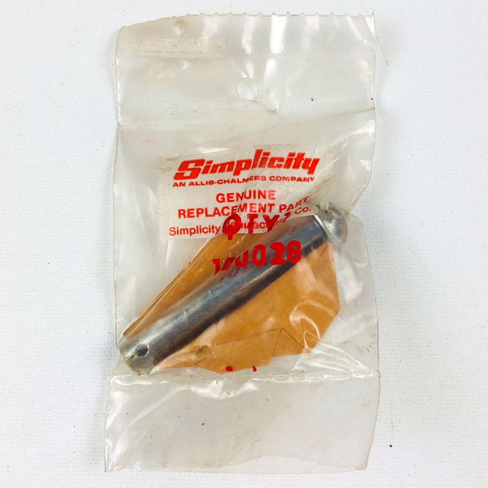 Simplicity 100028 Clevis Pin Round Head Drilled OEM NOS Sealed 1