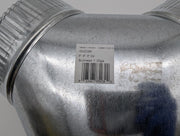 Fantech 6" Y Adapter Duct 6" x 6" x 6" Galvanized Sheet Metal FY 6 3