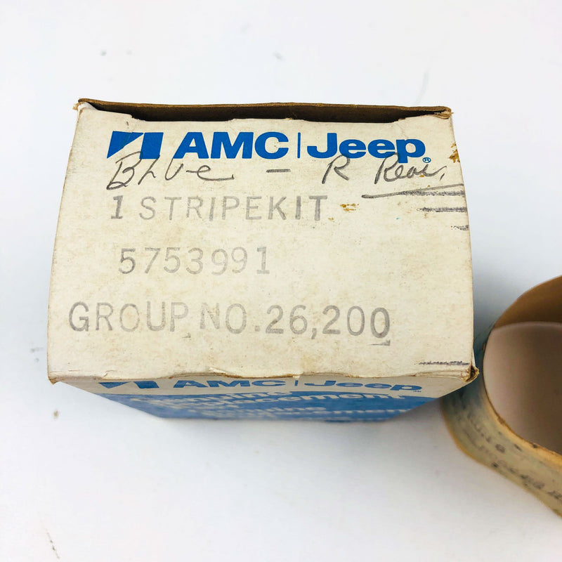 AMC Jeep 5753991 Stripe Kit Decal Body Right Rear Blues OEM New Old Stock NOS 3
