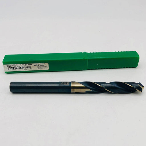 Precision 092334 17/32 Twist Drill Bit R56CO HCO Blk/Gold S&D 1/2" Shank 1