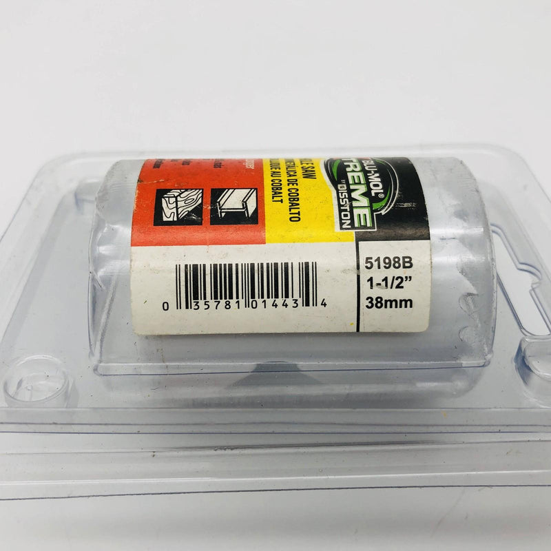 Blu Mol Xtreme 5198B Hole Saw 1-1/2" / 38mm Cobalt Steel Bi-Metal Cats Eye Open 2