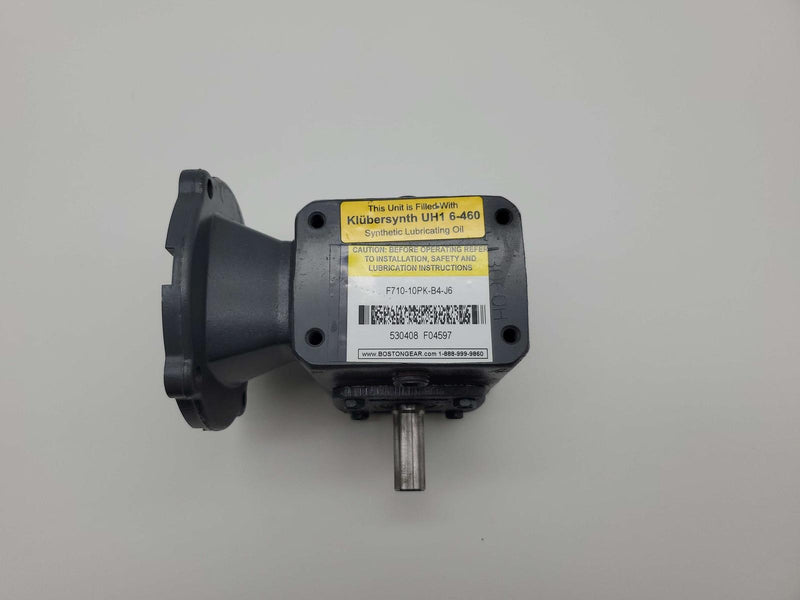 Boston Gear F710-10PK-B4-J6 Worm Gear Speed Reducer 10:1 Ratio 0.44 In HP 4