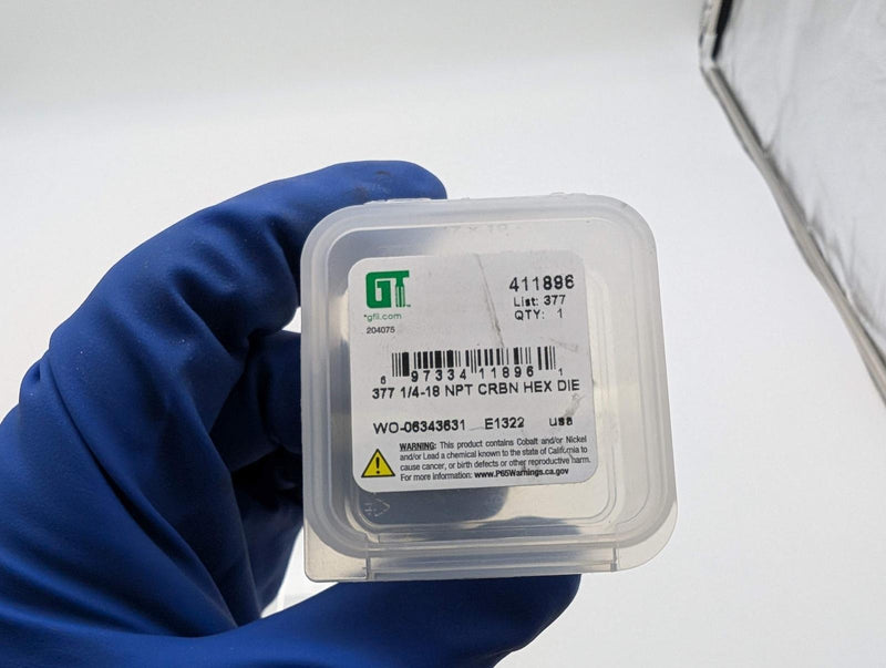Greenfield 411896 1/4" - 18 NPT Hexagon Rethreading Die Carbon Steel 4