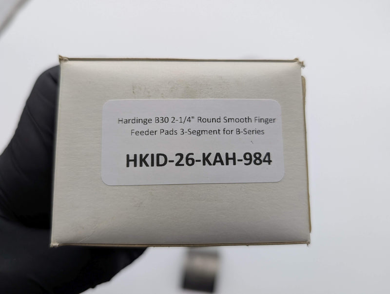 Hardinge B30 2-1/4" Round Smooth Finger Feeder Pads 3-Segment for B-Series