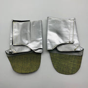 National Safety Apparel L09NJNJVCFSLG Silver Spat Large Hook Loop Aluminized OPF 5