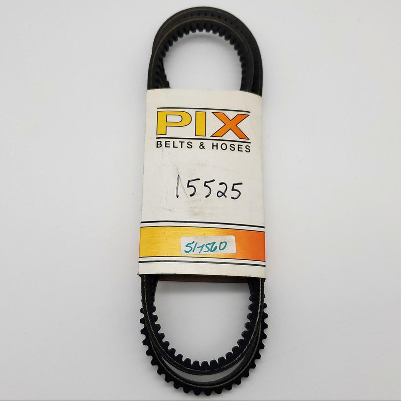 Pix 15525 Belt 15 Series 0.44" Wide 57" Length Notched Automotive Belt 1