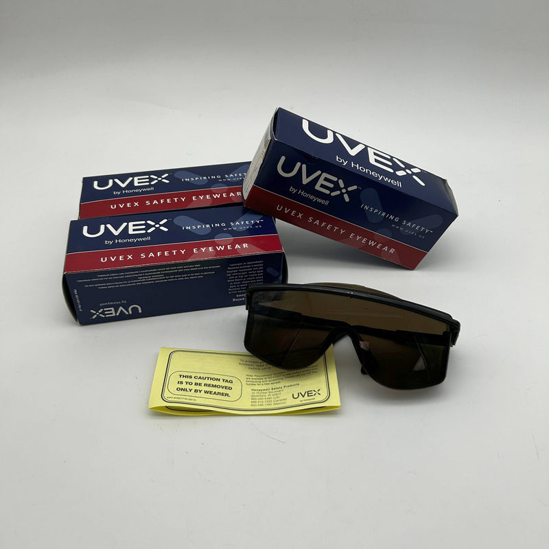 Uvex S2506 Safety Glasses Astro OTG 3001 Black Frame SCT Gray UD Lens 3 Pairs