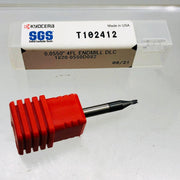 Kyocera 1820-0550D082 End Mill 0.0550" 4FL DLC 1/8DCON 1-1/2LF .082APMX T102412 1