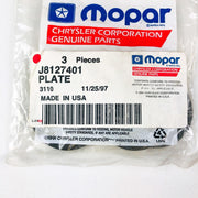 Mopar J8127401 Plate OEM NOS Qty 3 5