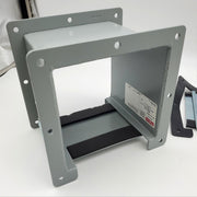 Hoffman F66L06 Wireway Section 6" x 6" x 6" Hinged Cover Straight Lay In NEMA 12 3