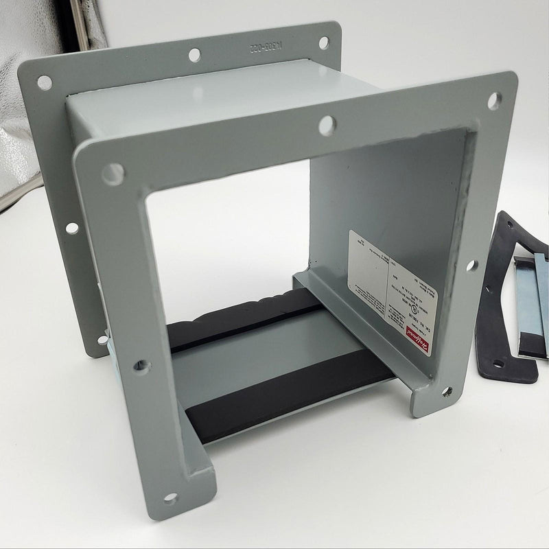 Hoffman F66L06 Wireway Section 6" x 6" x 6" Hinged Cover Straight Lay In NEMA 12 3