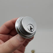 Falcon Mortise Cylinder 1-1/4" Length Satin Chrome # 986 E Keyway 5 Pin 9897 Cam 1