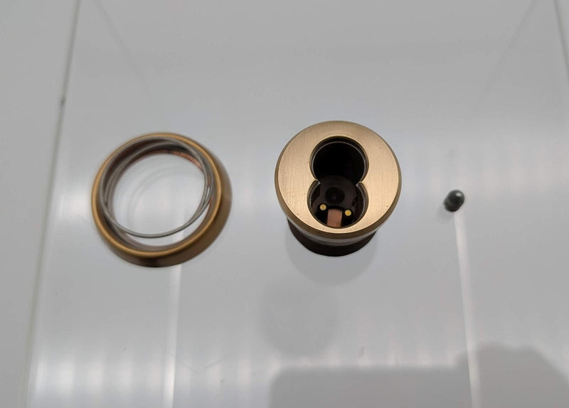 Arrow 16CR-16-004 SFIC Mortise Cylinder Housing 1-1/8" 6 Pin Satin Bronze 1