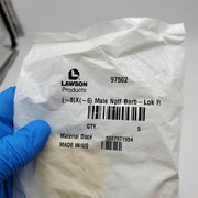 Barb-Lok Hose Ends 1/2" -8 x 3/8"-18 -6 Male NPTF Lawson 97502 Pack of 5 4