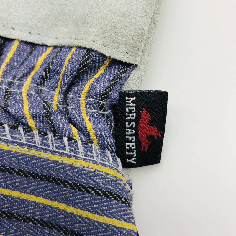 MCR Safety 1400 Split Leather Palm Work Gloves Size XL Safety Cuff 2.5"L 12 Pair 4