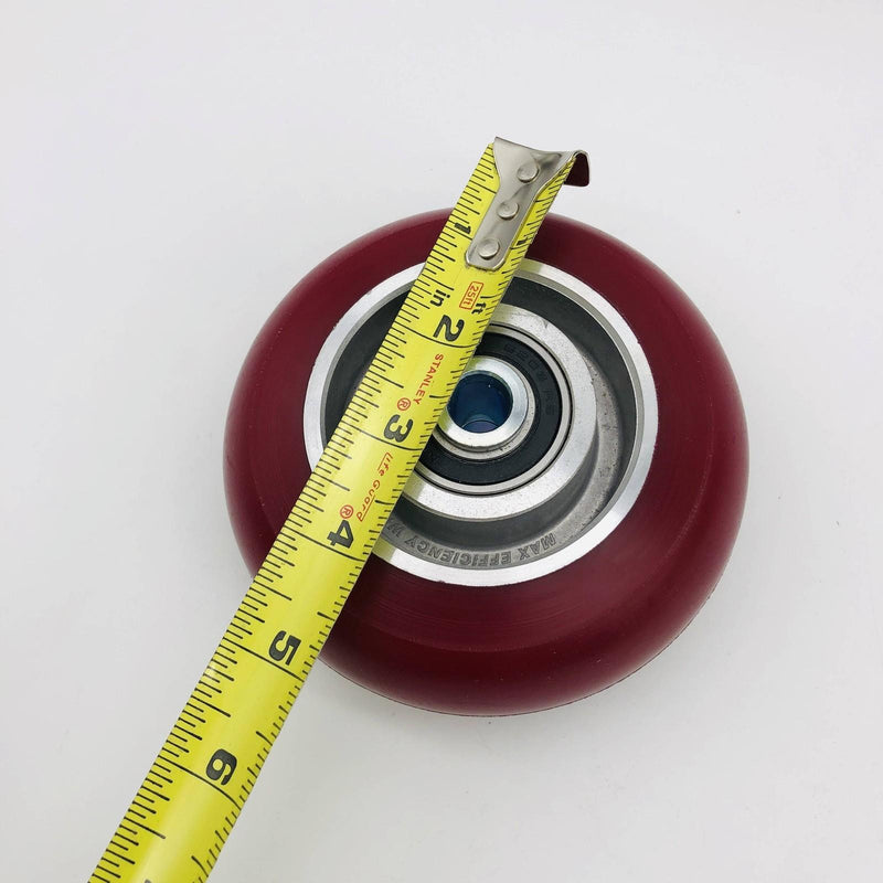 2pk Colson CG-Max Caster Wheel 5 x 2 Polyurethane On Aluminum Maroon 1000lb Capa 4