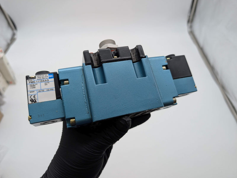 MAC Valves MV-A2B-A241-PM-111DA Pneumatic Solenoid Valve ISO 2 5/2 120VAC