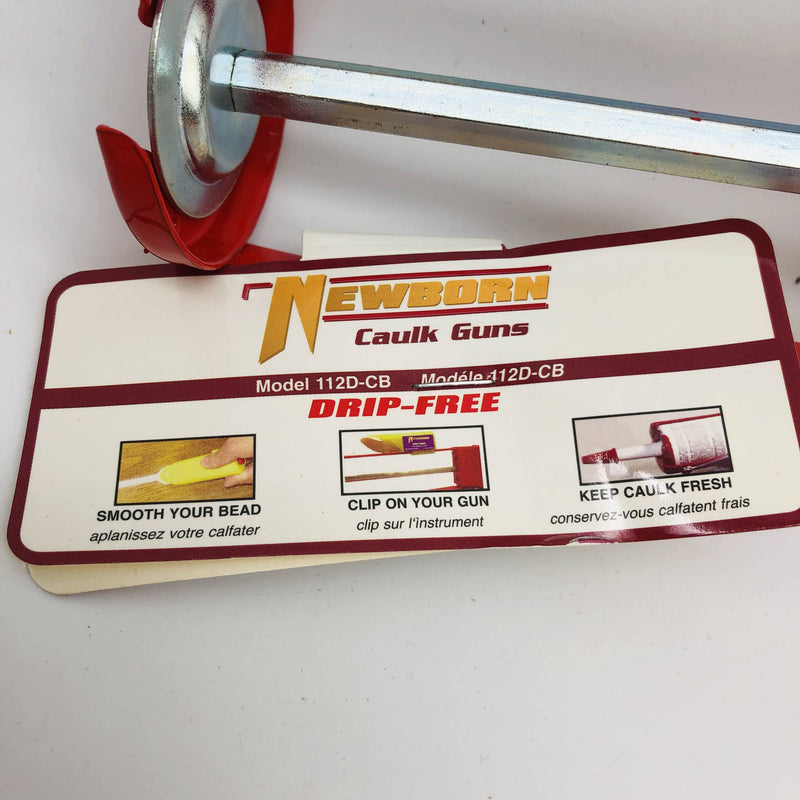 Newborn Brothers 112D Caulk Gun 1/10 Gal Drip Free EZ Thrust Red Lot of 2 2