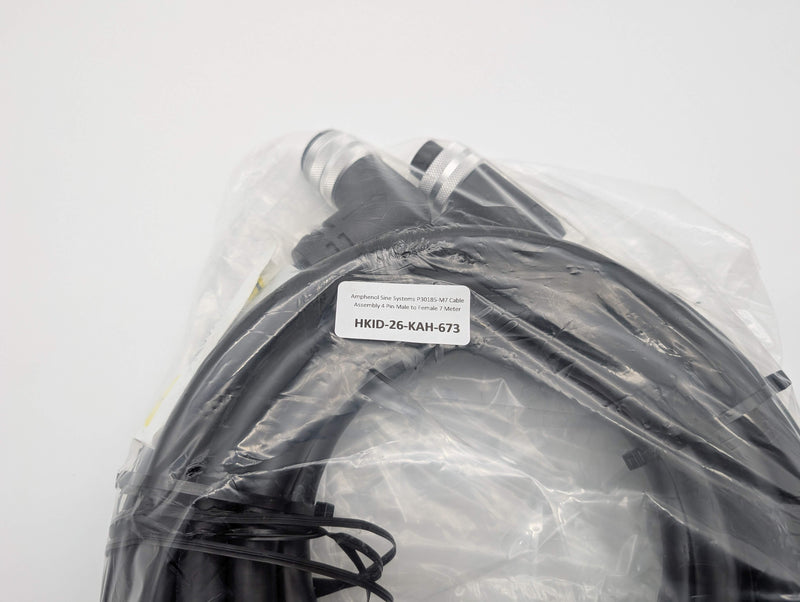 Amphenol Sine Systems P30185-M7 Cable Assembly 4 Pin Male to Female 7 Meter