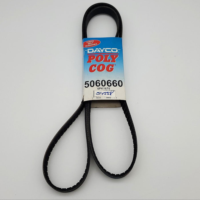 Dayco 5060660 Serpentine Belt 0.84" Width 66.75" Length Poly Cog 1