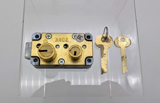 Ilco Safe Deposit Box Lock A402 RH Right Hand Double Big Nose 3 Keys A4021000441 1