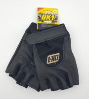 Occunomix Lifter Gloves Half Finger Size XL Padded Palm Stretch Top OK-GAVP-BLK 1