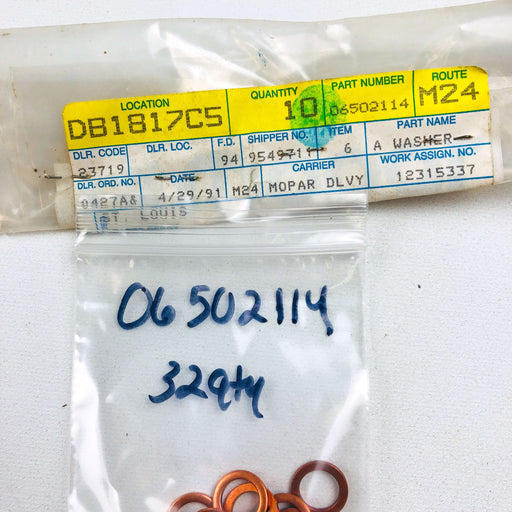 Mopar 06502114 Washer Brake Hydraulic Hose Sealing OEM NOS For Jeep 2