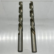 2pk Cle-Line C18428 Jobber Drill Bit 1898L 31/64 Left Hand HSS Bright 2 Flutes 1