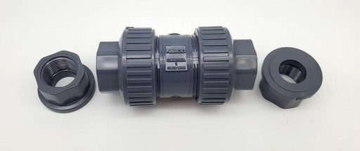 Nibco U45BC-V 1" True Union Ball Check Valve 150 PSI FKM Seal MA801UA 1