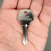 5x Ilco X97 Key Blanks Fits Some Harley Davidson Motorcycyles Nickel Plated NOS 2