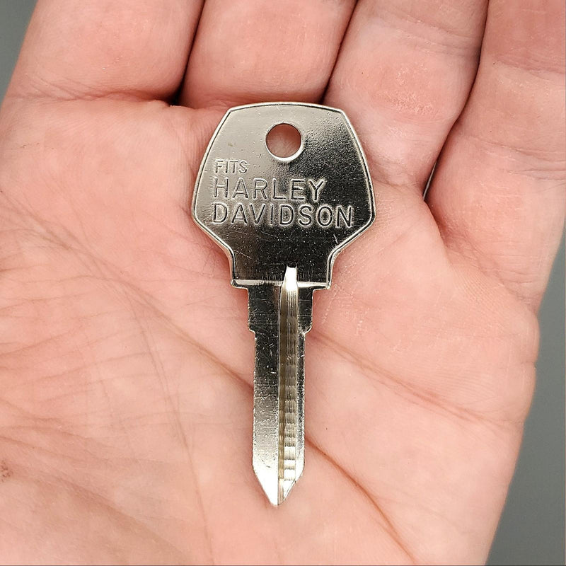 5x Ilco X97 Key Blanks Fits Some Harley Davidson Motorcycyles Nickel Plated NOS 2