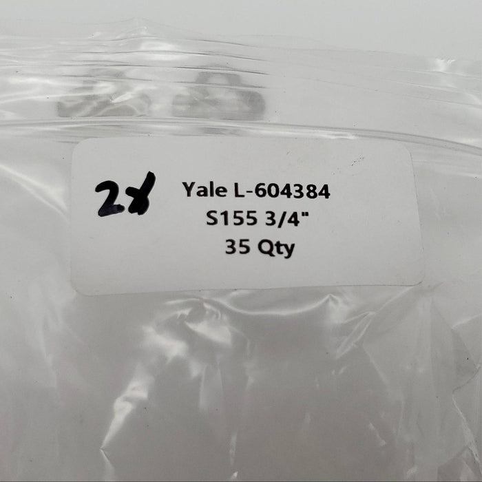 2x Yale S155 Key Blanks 0.05" Thick x 0.3" Wide x 1.55" OAL Flat Steel Steel 4