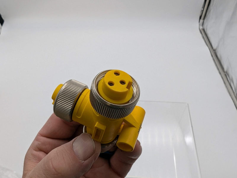 Turck RSM-2RKM 30 Actuator Tee Connector 2x 3 Pin 7/8" Female to 3 Pin 7/8" Male 4
