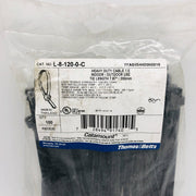 Thomas & Betts L-8-120-0-C Cable Ties 8" Length UV Resistant Black Nylon 100pk 2