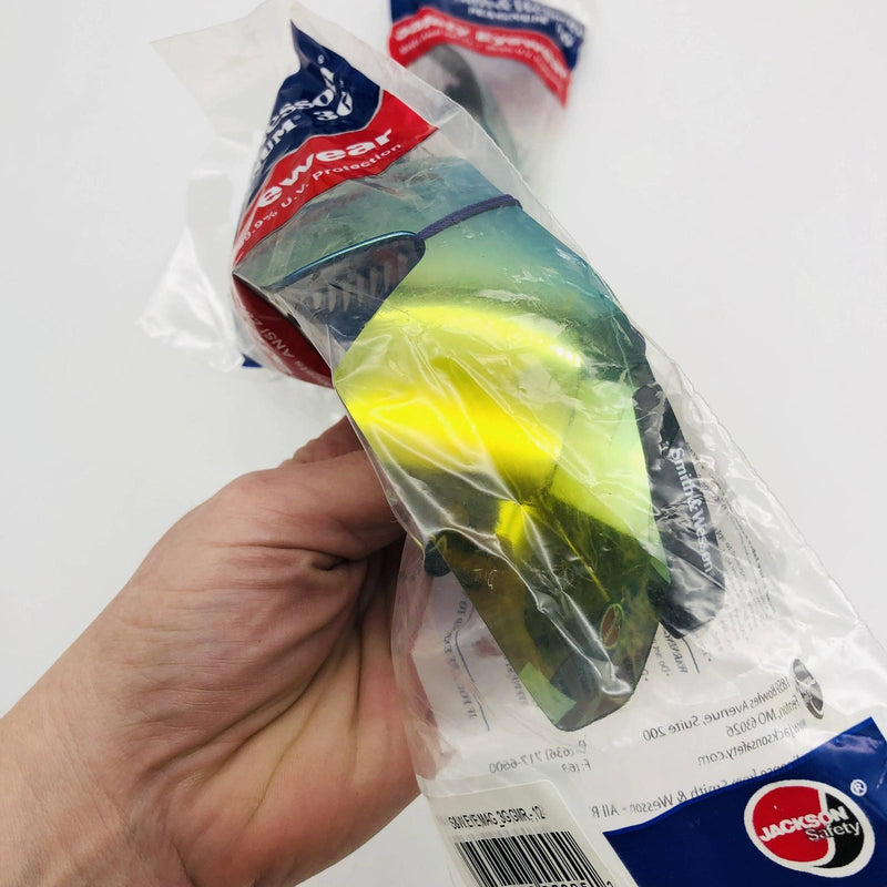 Jackson 3011824 Safety Glasses Smith & Wesson Magnum Gold Metallic Mirror 2 Pair 3