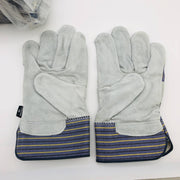 MCR Safety 1400 Split Leather Palm Work Gloves Size XL Safety Cuff 2.5"L 12 Pair 6