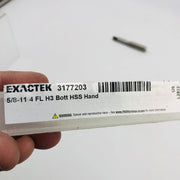 Exactek 3177203 Straight Flute Tap 5/8-11 4 Flute H3 BOTT HSS HAND 2