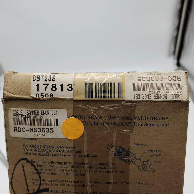 Banner Engineering DBT23S Fiber Optic Cable 3ft High Temp Bifurcated 5