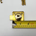 Illinois Drawer Lock 7/8" L x 7/8" D Cylinder Bright Brass Keyed Alike USA Made 9