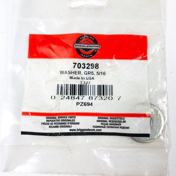 Briggs and Stratton 703298 Washer GR5 5/16 OEM New NOS USA Made Simplicity 4