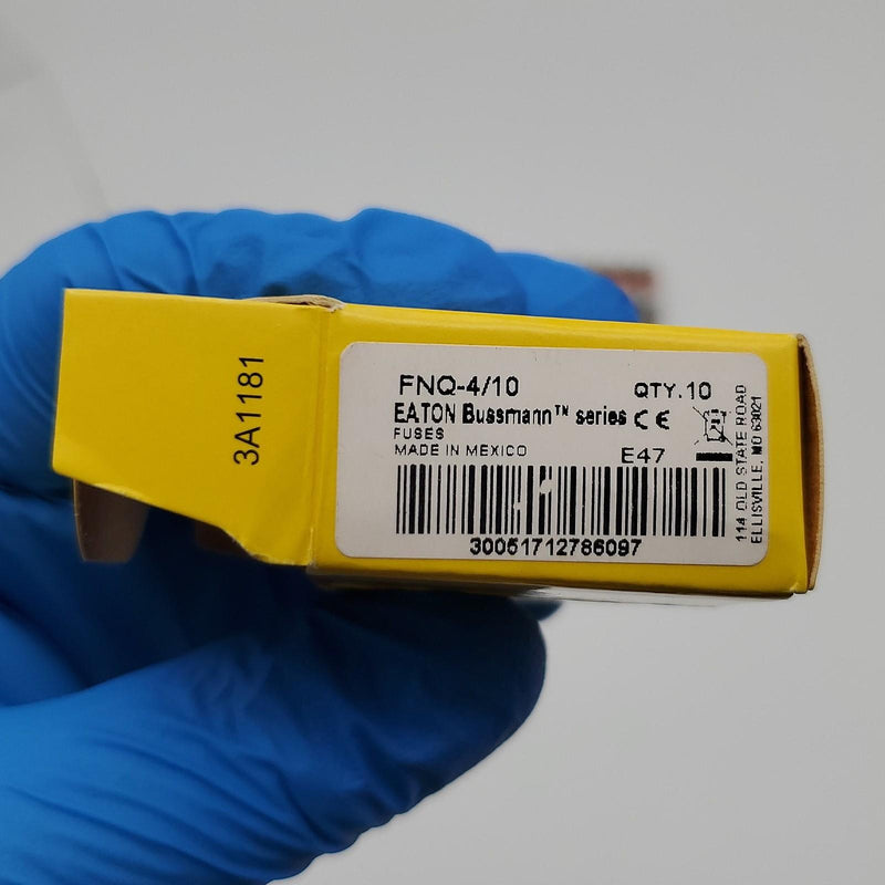 Bussmann FNQ-4/10 Time Delay Fuses 500V 4/10AMP Pack of 10 6
