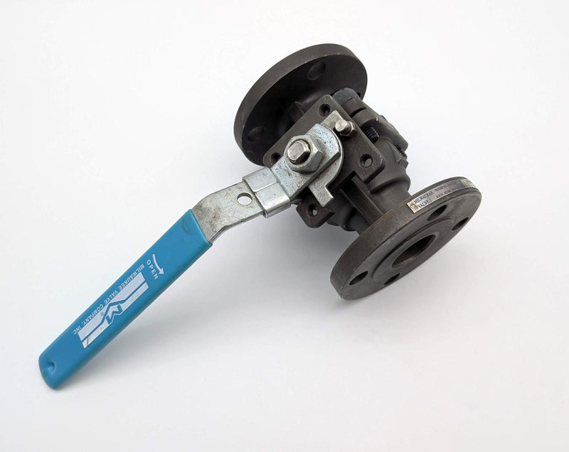 Milwaukee 1-1/2" F20 Ball Valve Carbon Steel Body SS Ball PTFE Seat F20CS150F 1
