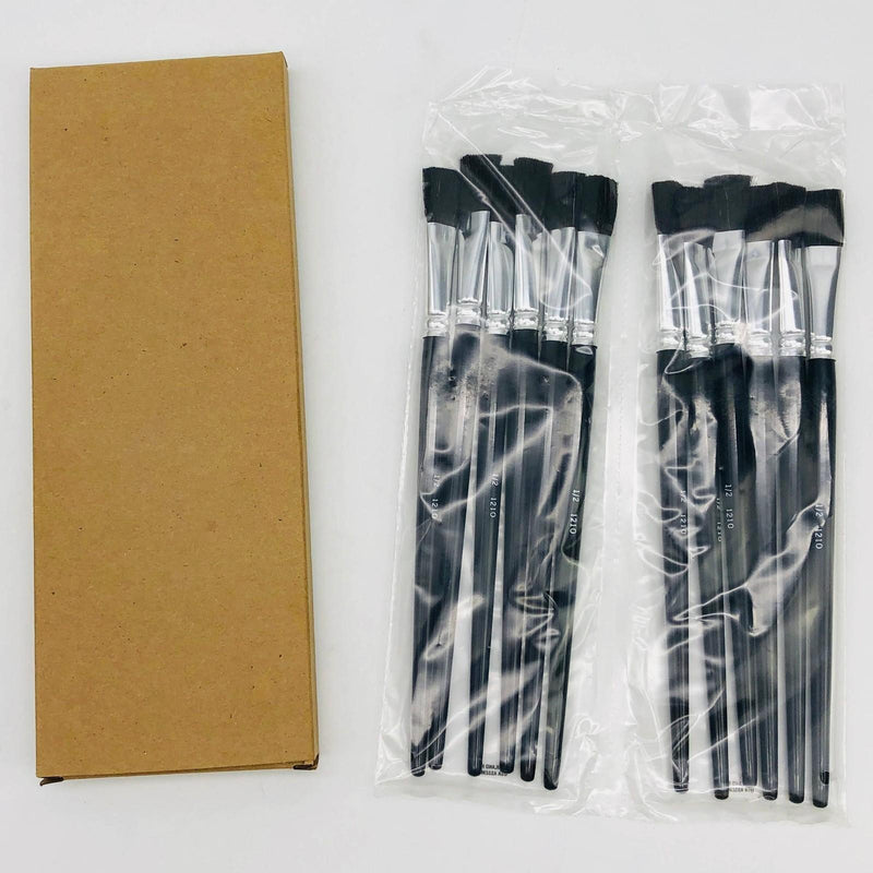 12x IBC F610542 Paint Brush for Stencils #8 12.15mm x 22mm x 150mm Industrial 1