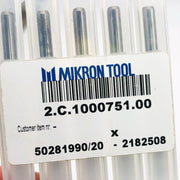 Mikron Tool 2.C.1000751.00 Drill Crazydril L Steel Dia 1.9 50281990/20 2182508 2