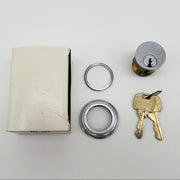 Falcon Mortise Cylinder 1-1/4" Length Satin Chrome # 986 E Keyway 5 Pin 9897 Cam 2